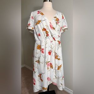 Modcloth Poetic Presence Faux-Wrap Dress 2X